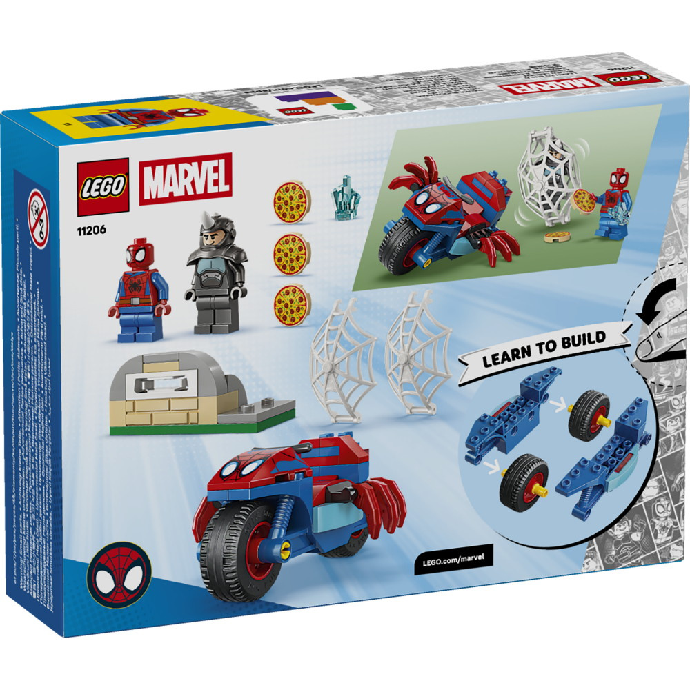 LEGO Marvel - Spidey jahtaa Rhinoa moottoripyörällään