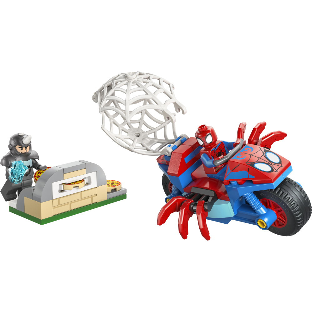 LEGO Marvel - Spidey jahtaa Rhinoa moottoripyörällään