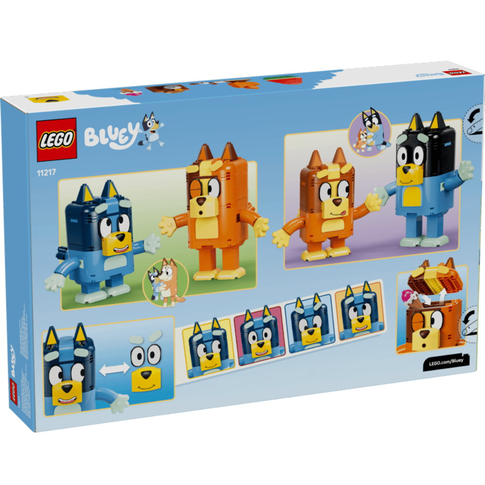 LEGO Bluey - Tiilistä rakennettu Bluey ja perhe