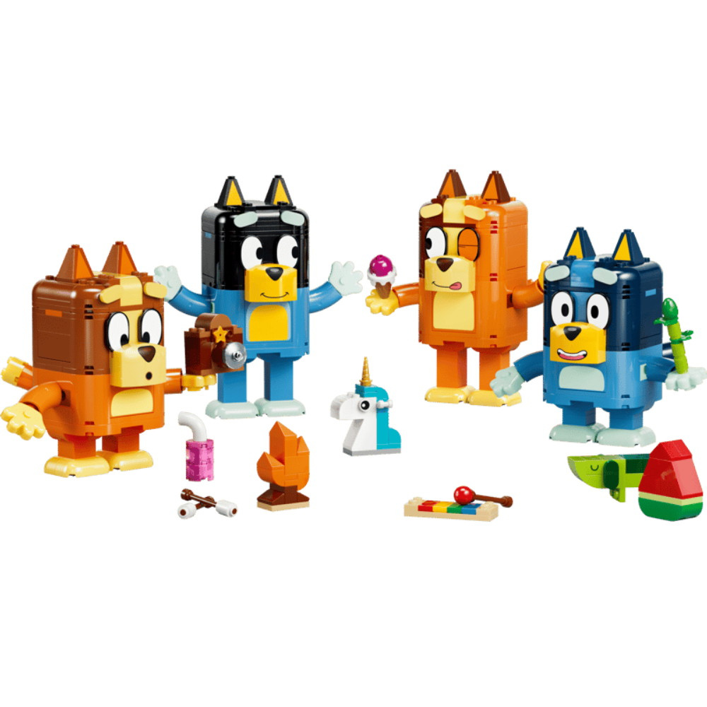 LEGO Bluey - Tiilistä rakennettu Bluey ja perhe