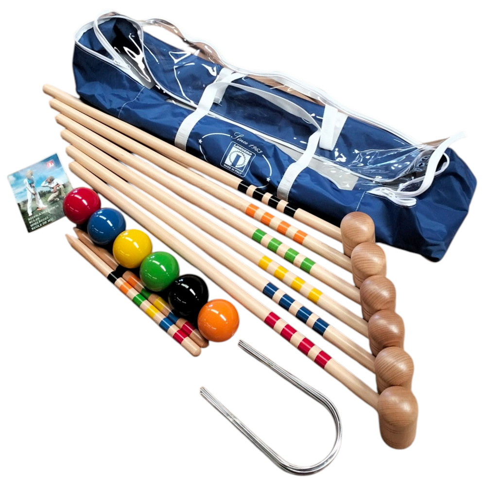 Kroketti kuudelle pelaajalle pussin kanssa