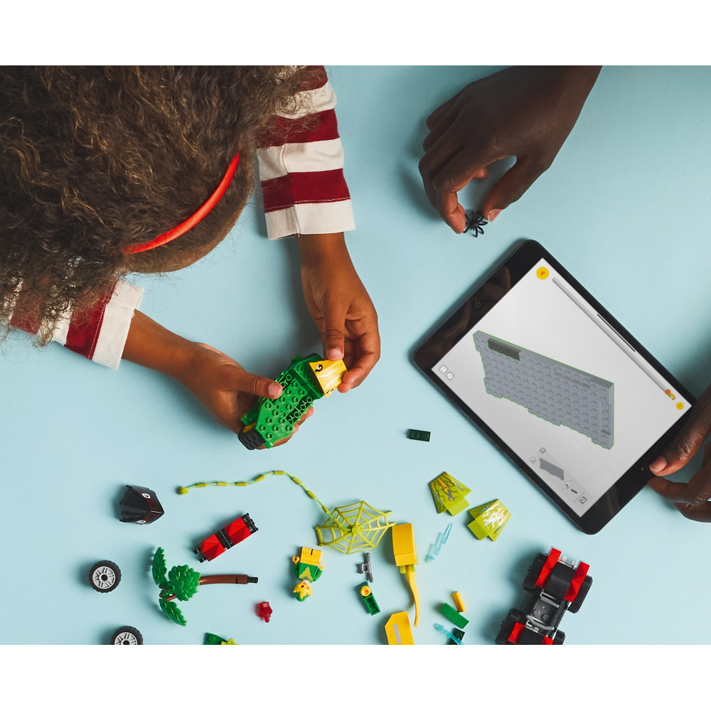 LEGO Marvel - Spinsin ja Electron jahti dinosauruskulkuneuvolla