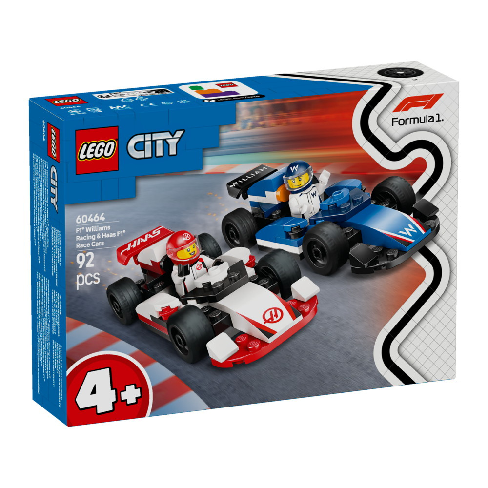 LEGO City - F1 Williams Racing & Haas F1 kilpa-autoja