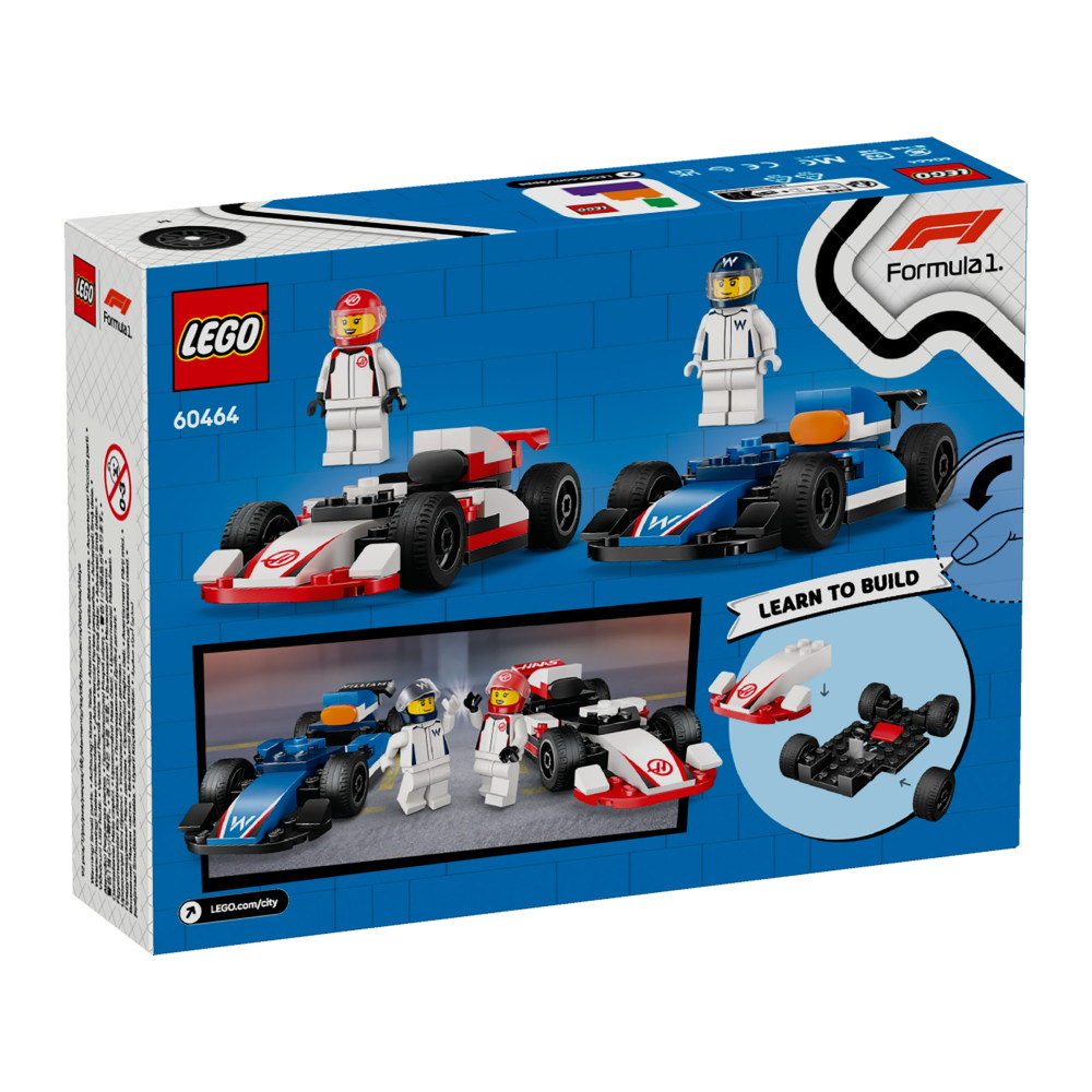 LEGO City - F1 Williams Racing & Haas F1 kilpa-autoja