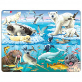 Larsen Palapeli Arktisen eläinlajit 75 palaa Larsen Palapeli Arktisen eläinlajit 75 palaa