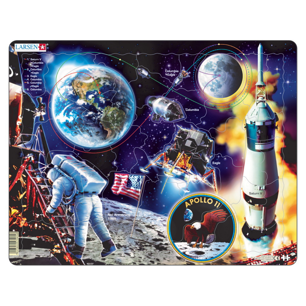 Larsen Palapeli Apollo 11, 50 palaa