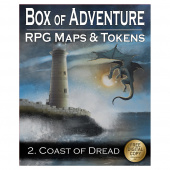 Box of Adventure: RPG Maps & Tokens 2 - Coast of Dread Box of Adventure: RPG Maps & Tokens 2 - Coast of Dread