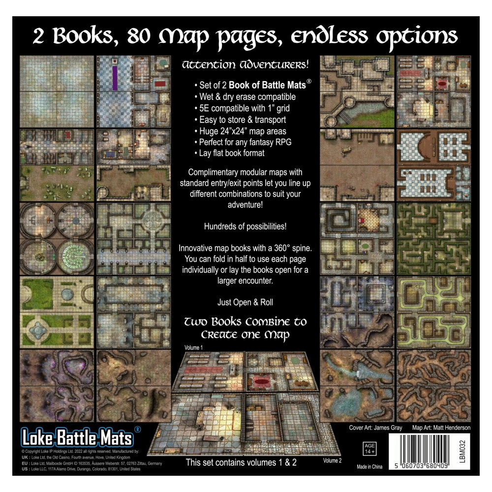 Books of Battle Mats - Castles, Crypts & Caverns