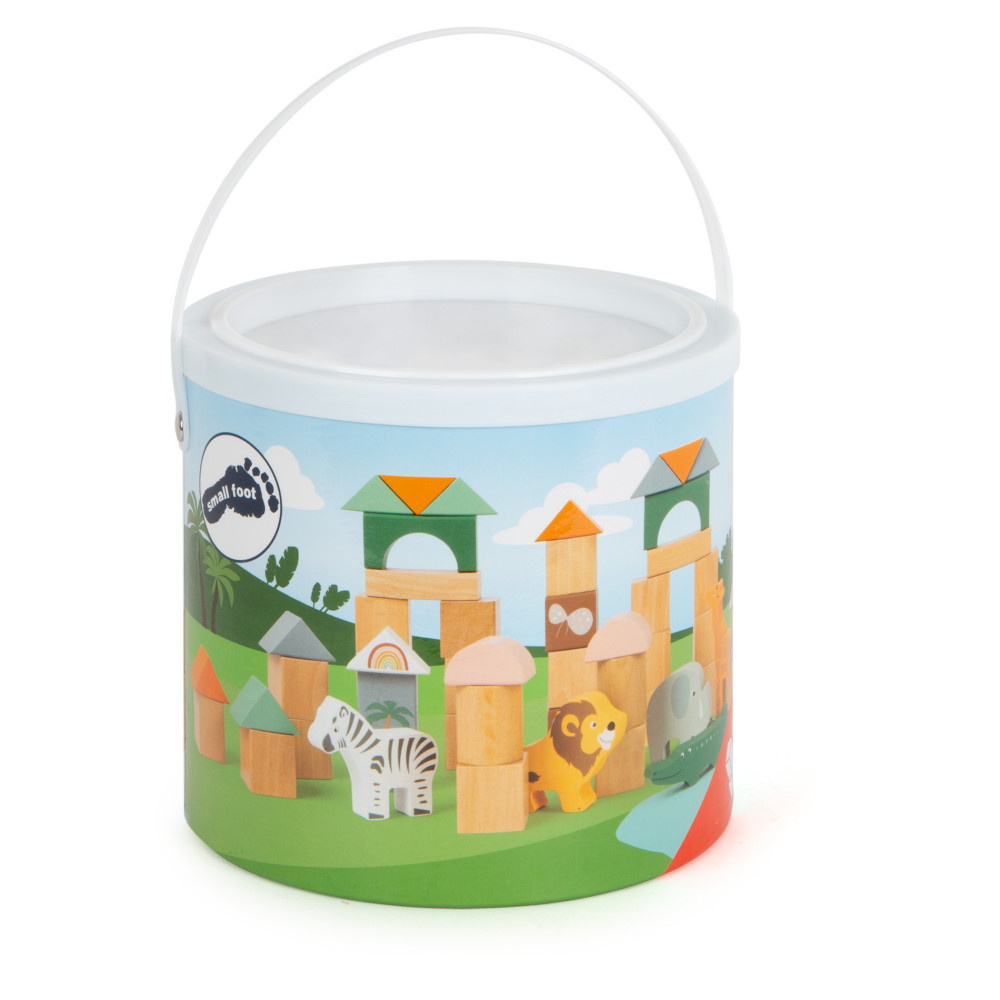 Small Foot - Wooden Building Blocks, Safari