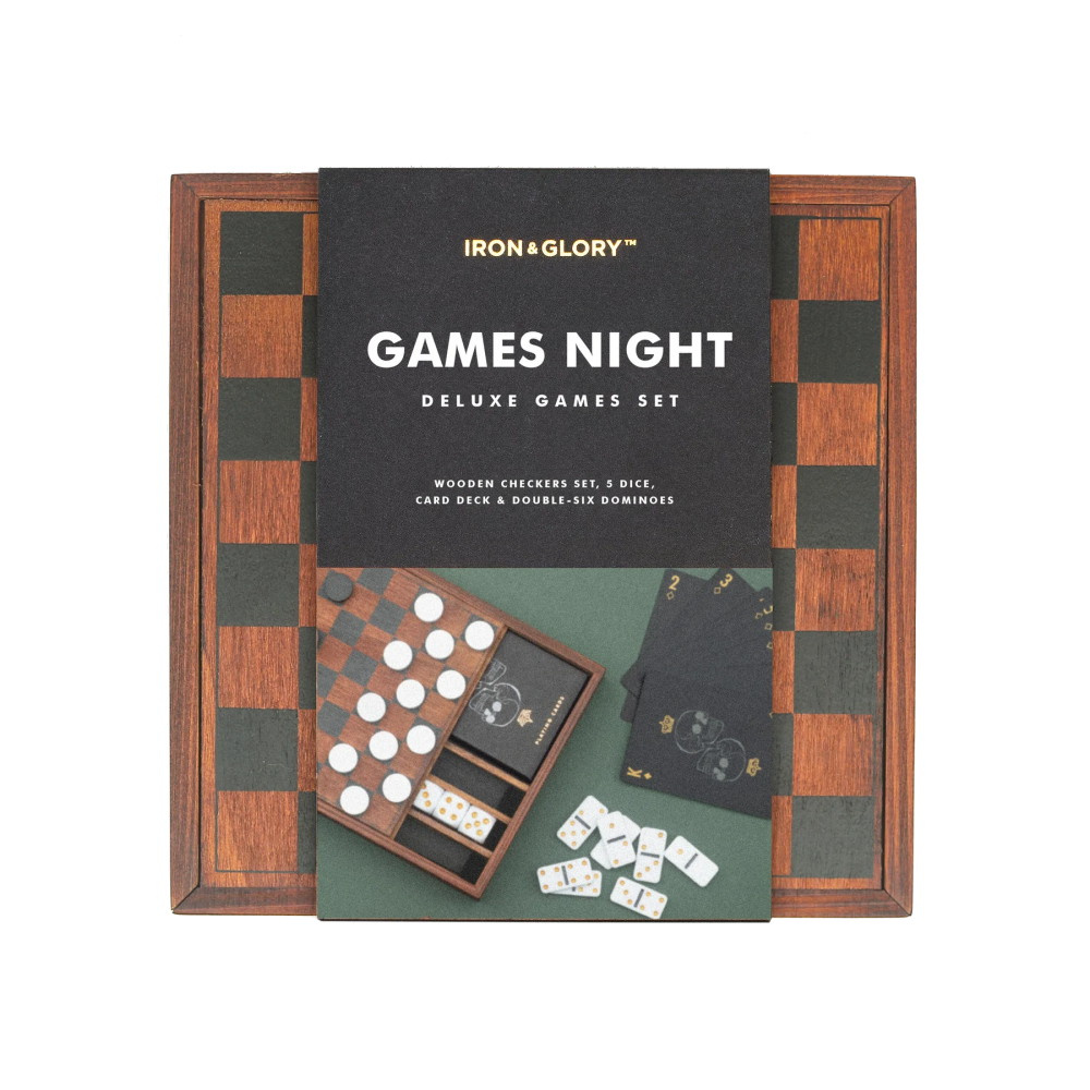 Games Night Deluxe Games Set 4-in-1