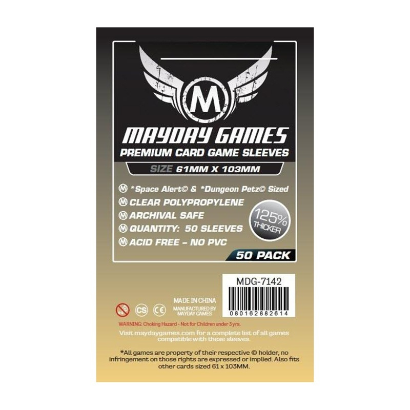 Mayday Sleeves 61 x 103 mm - Premium