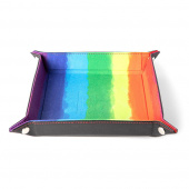 Dice Tray Velvet - Watercolor Rainbow