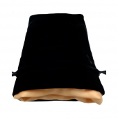 Dice Bag Black w/Gold Velvet Dice Bag Black w/Gold Velvet