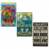 One Piece Set of 3 Tin Signs One Piece Set of 3 Tin Signs