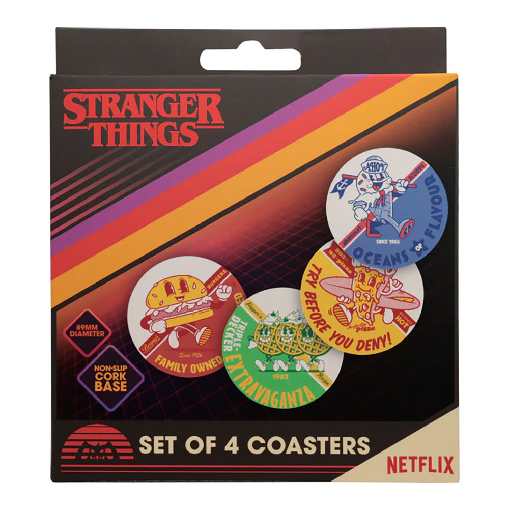Stranger Things Metal Coasters