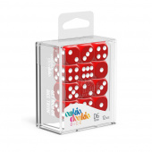 Oakie Doakie Dice D6 Dice 16 mm Solid - Red 12 pack