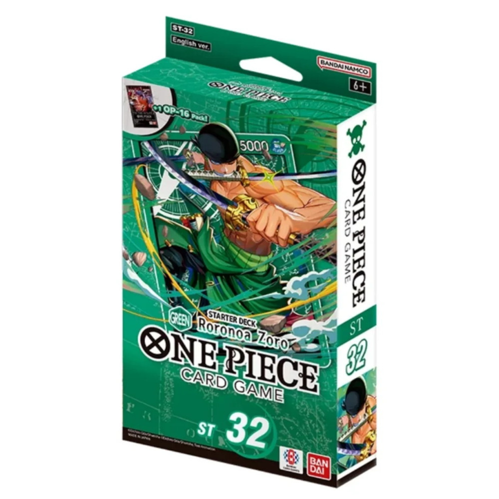 One Piece Card Game: Roronoa Zoro Green Starter Deck ST-32