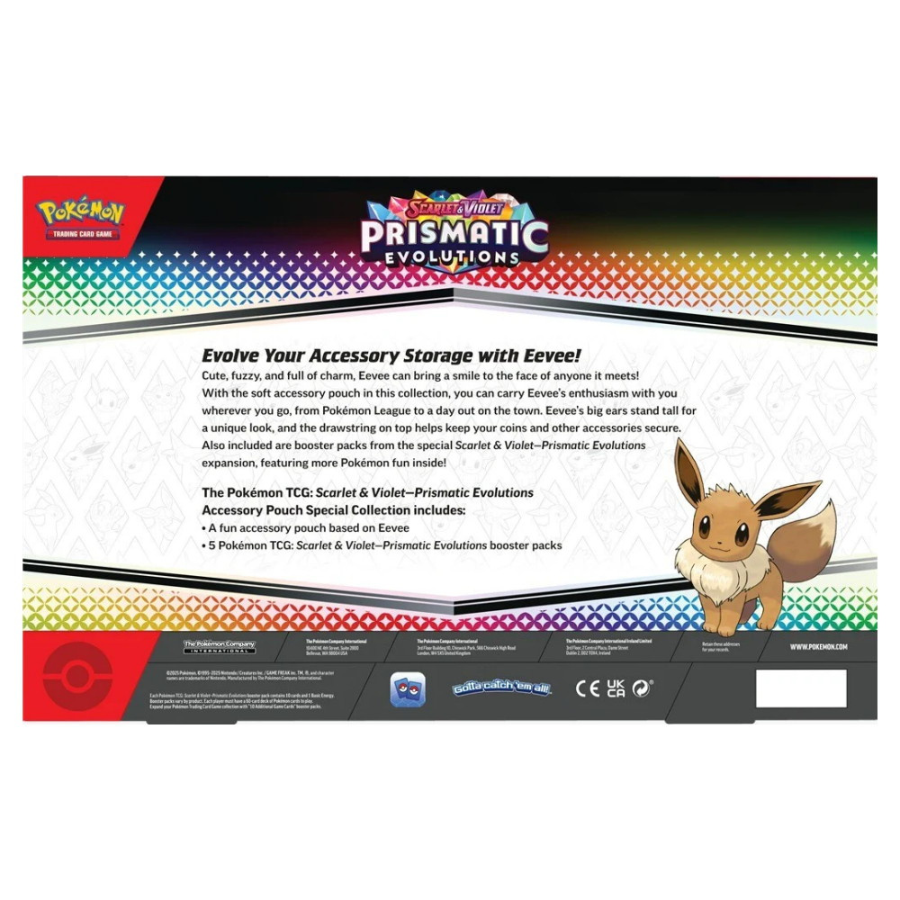 Pokémon TCG: Prismatic Evolutions Accessory Pouch Special Collection