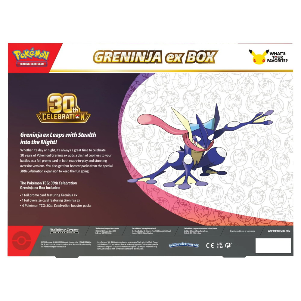 Pokémon TCG: 30th Celebration - Greninja ex Box