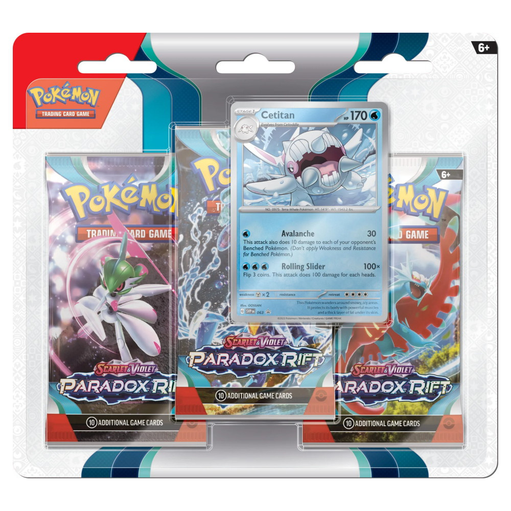 Pokémon TCG: Paradox Rift Booster 3-Pack Cetitan