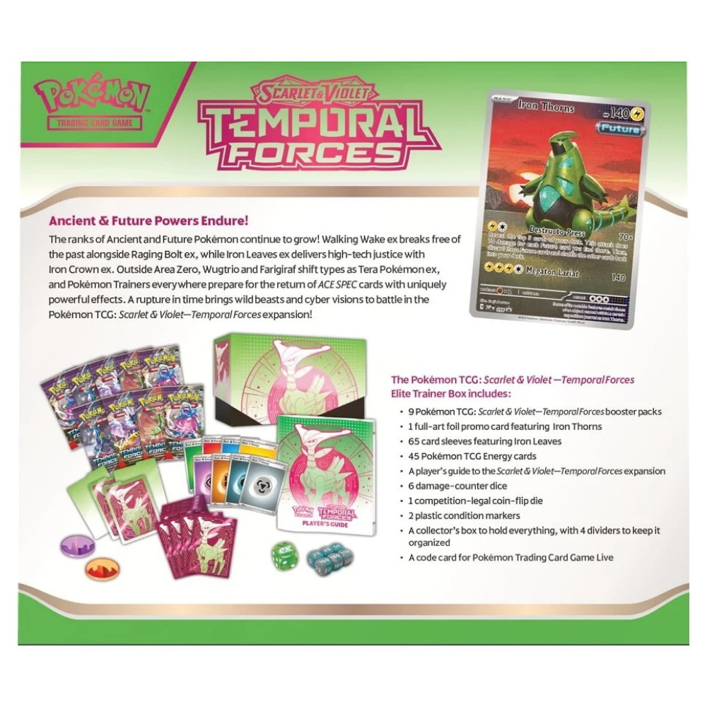 Pokémon TCG: Temporal Forces Elite Trainer Box - Iron Thorns