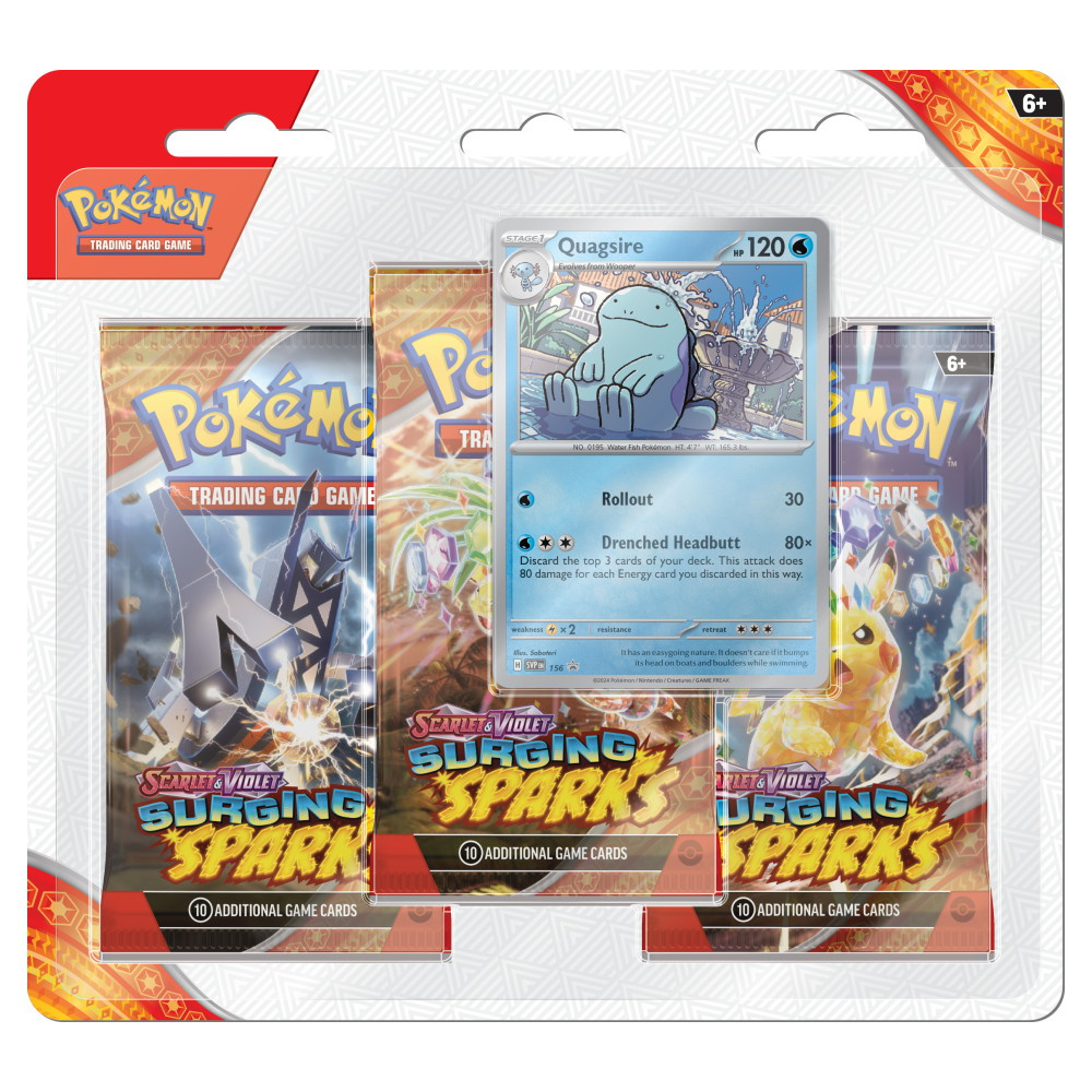 Pokémon TCG: Surging Sparks Boosters 3-Pack Quagsire