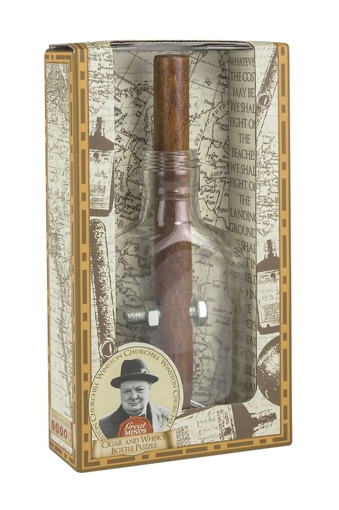 Great Minds: Churchills Cigar And Whisky Bottle Puzzle
