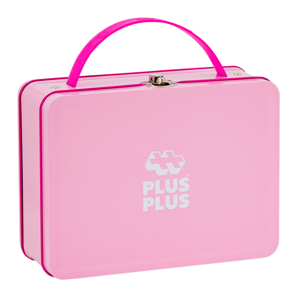 Plus-Plus - BIG Pink Metal Case 70 pcs