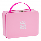 Plus-Plus - BIG Pink Metal Case 70 pcs