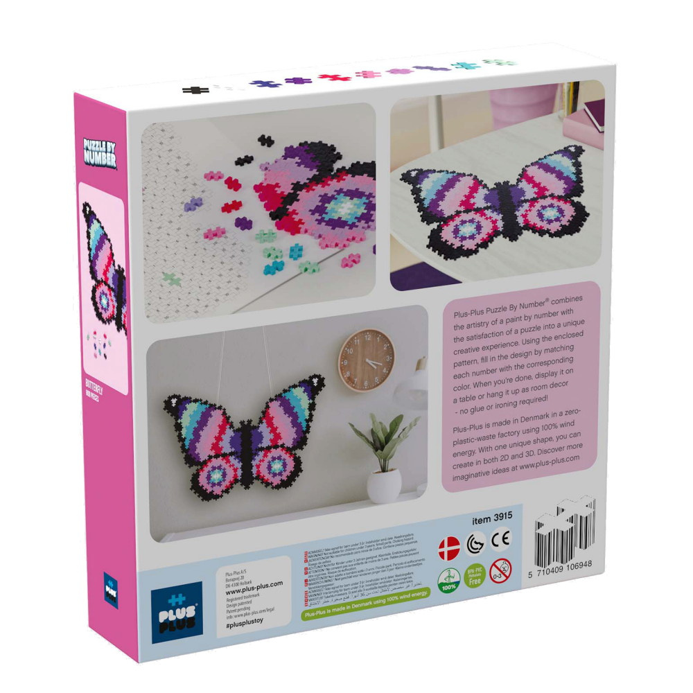 Plus-Plus - Puzzle By Number Butterfly