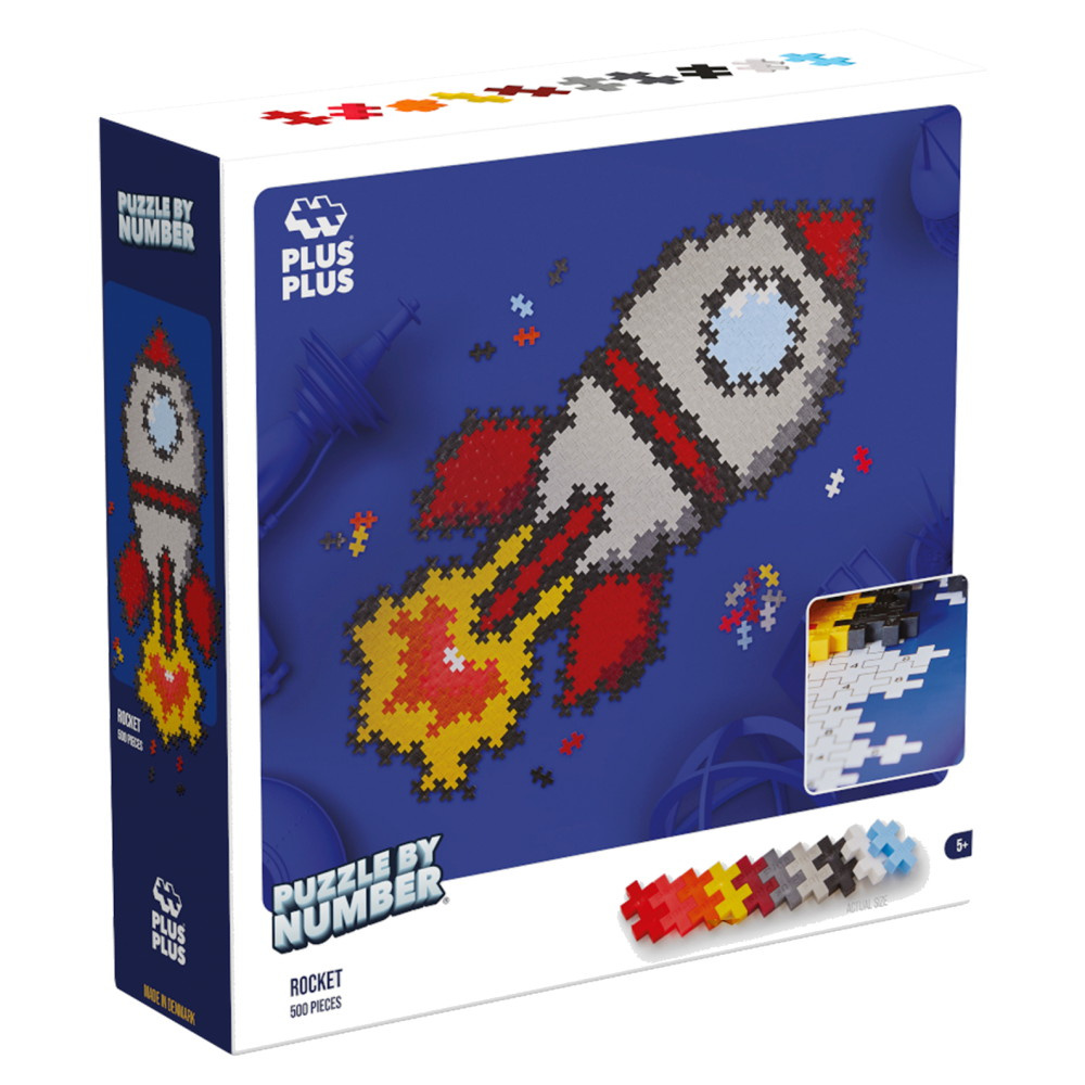 Plus-Plus - Puzzle By Number Rocket