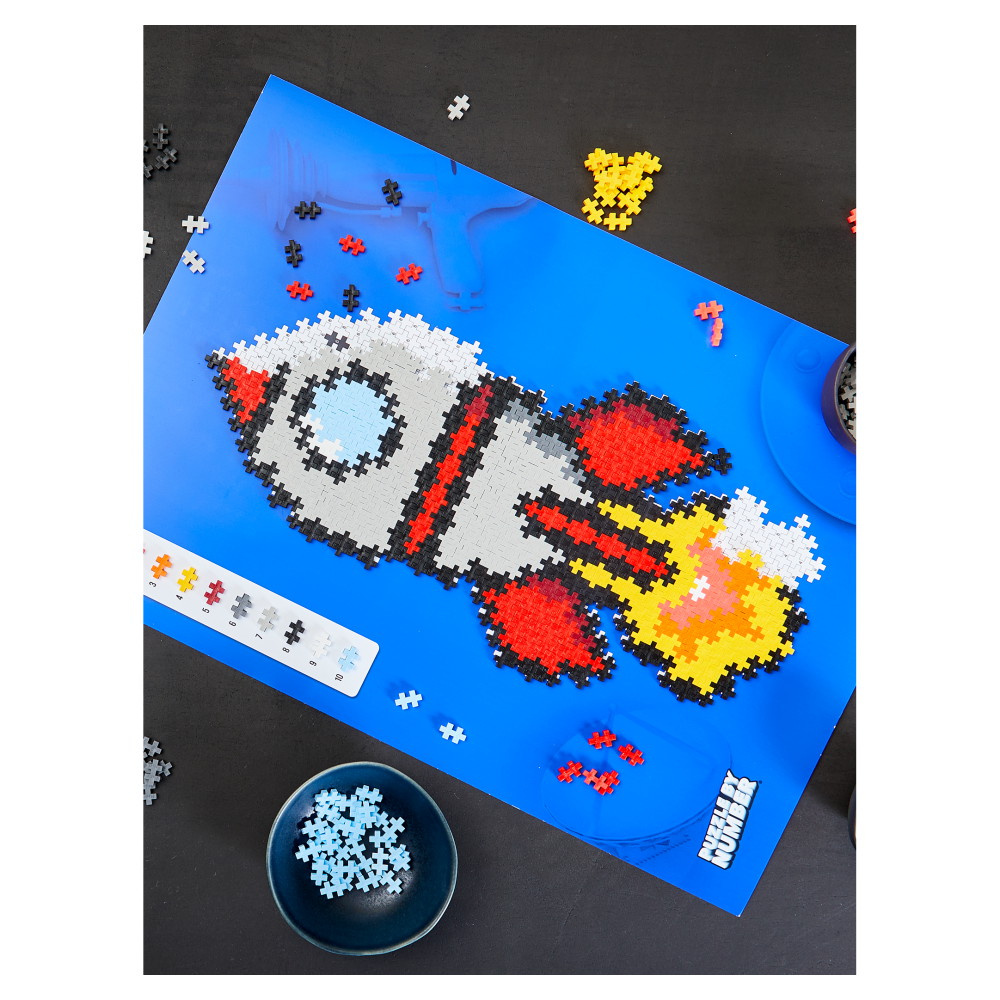 Plus-Plus - Puzzle By Number Rocket