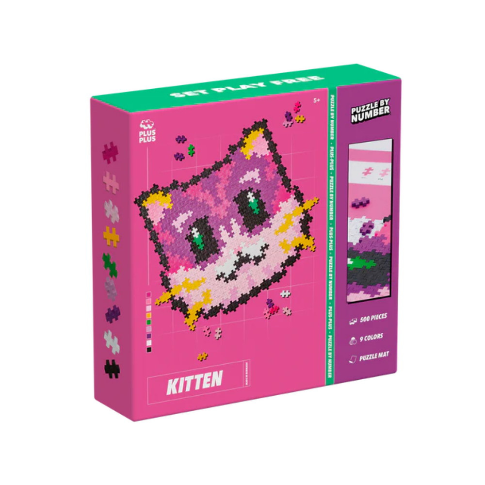 Plus-Plus - Palapeli numeroilla Kissanpentu 500 kpl