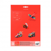 Plus-Plus - Rakennuslevyt ja pyörät - musta ja harmaa Plus-Plus - Rakennuslevyt ja pyörät - musta ja harmaa