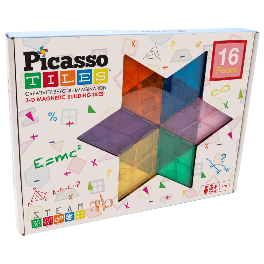 PicassoTiles Magneettiset levyt 16 Palaa