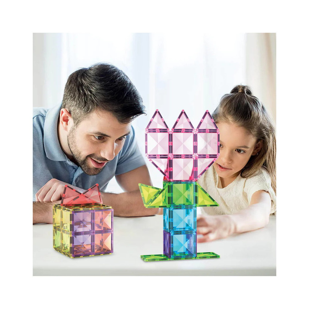 PicassoTiles Magnetic Building Block Set with Car 63 Osat