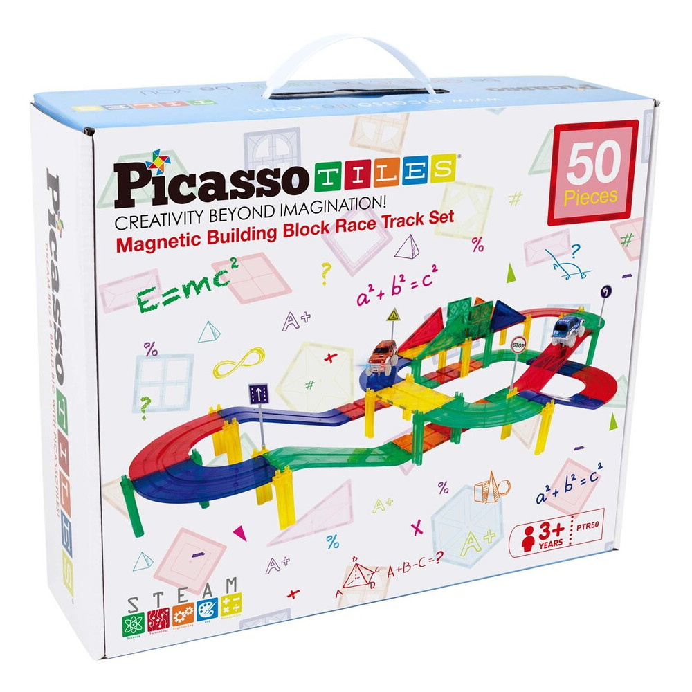 PicassoTiles Magnetic Race Track 50 Palaa