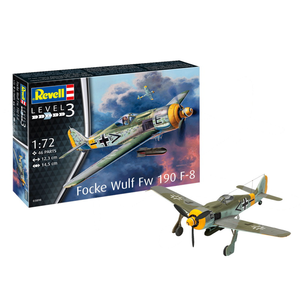 Revell - Focke Wulf Fw 190 F-8 1:72 - 46 Pcs