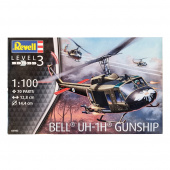 Revell - Bell UH-1H Gunship 1:100 - 70 Pcs Revell - Bell UH-1H Gunship 1:100 - 70 Pcs