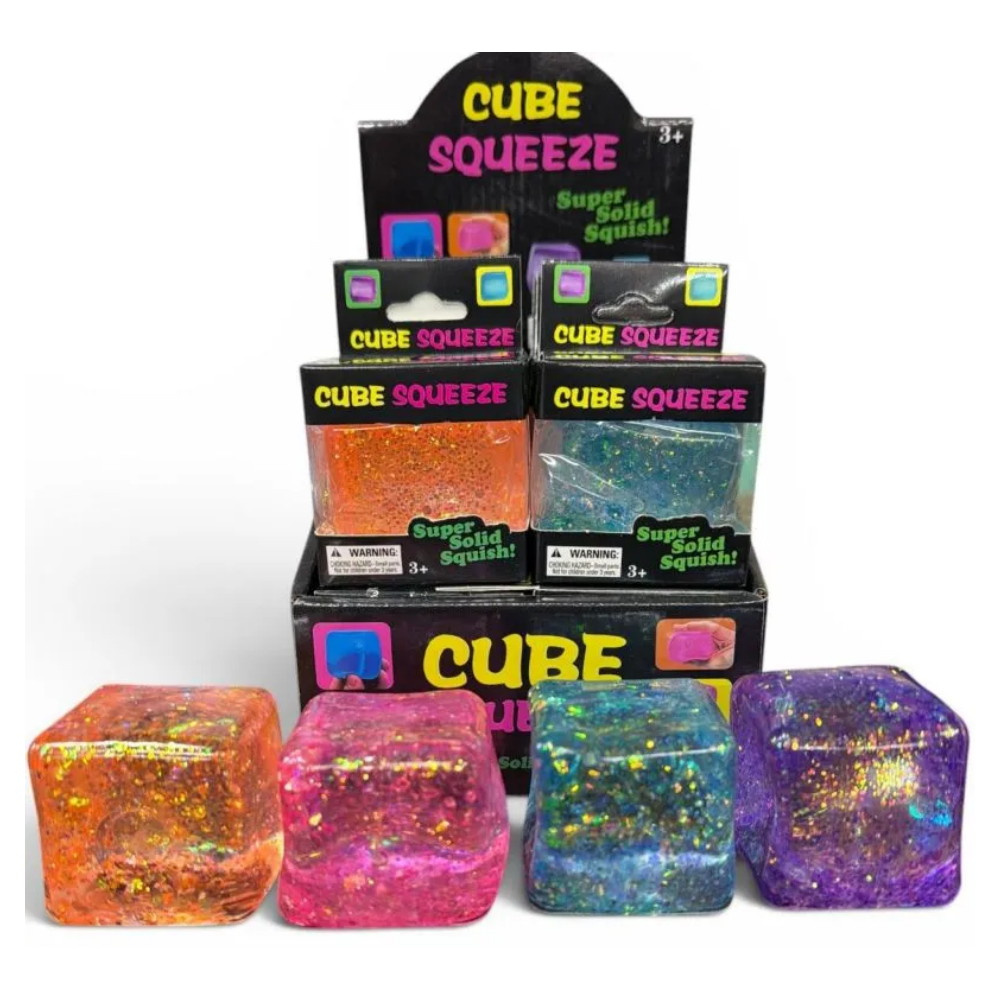 Cube Squeeze Ball Kimallus 6 cm