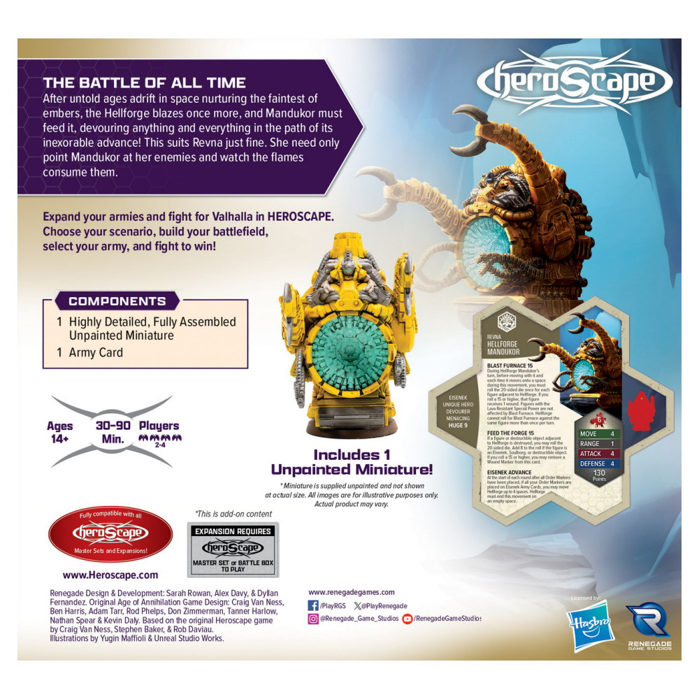 Heroscape: Rising Tide: Hellforge Mandukor Army Expansion