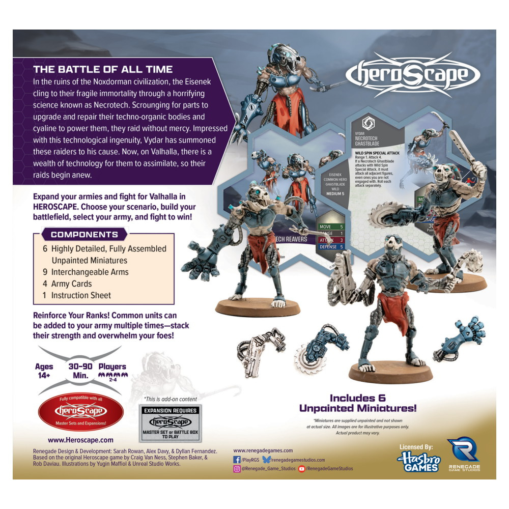 Heroscape: Upgraded Necrotech Reavers Common Army Expansion
