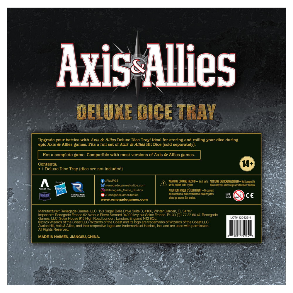 Axis & Allies: Deluxe Dice Tray (Exp.)