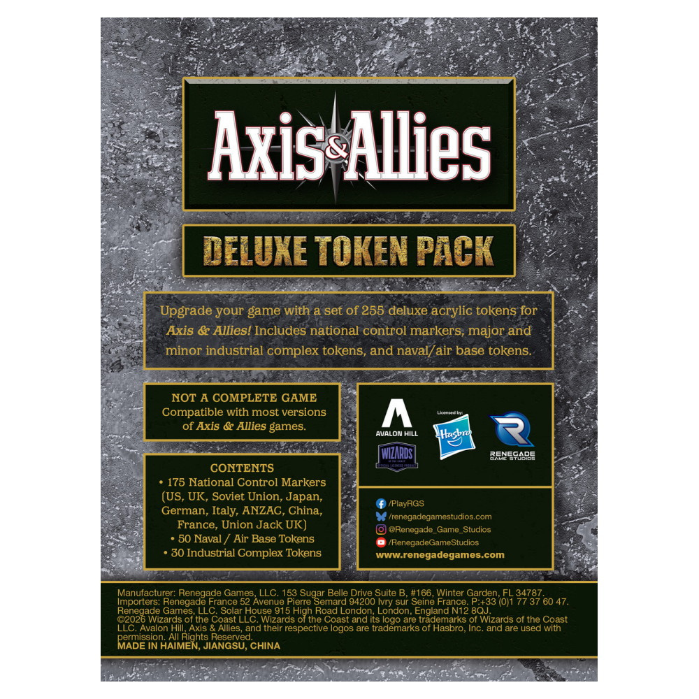 Axis & Allies: Deluxe Token Pack (Exp.)