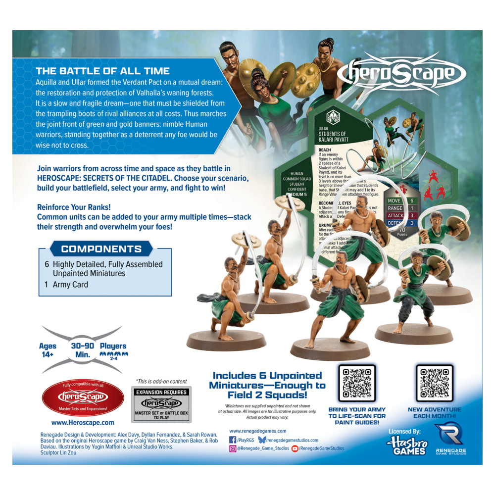 Heroscape: Students of Kalari Payatt Army Expansion