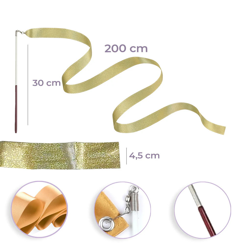 Voimistelunauhat Kultaiset 2 kpl