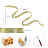 Voimistelunauhat Kultaiset 2 kpl Voimistelunauhat Kultaiset 2 kpl