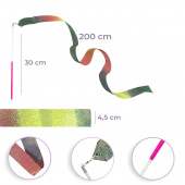 Voimistelunauhat Sekoitettu Väri 2 kpl Voimistelunauhat Sekoitettu Väri 2 kpl