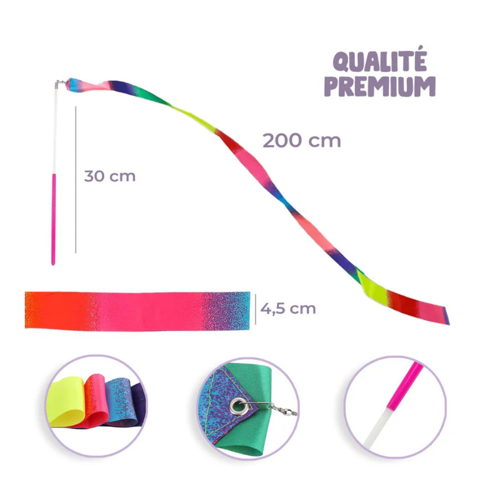 Gymnastics Ribbons Moniväriset 2 kpl