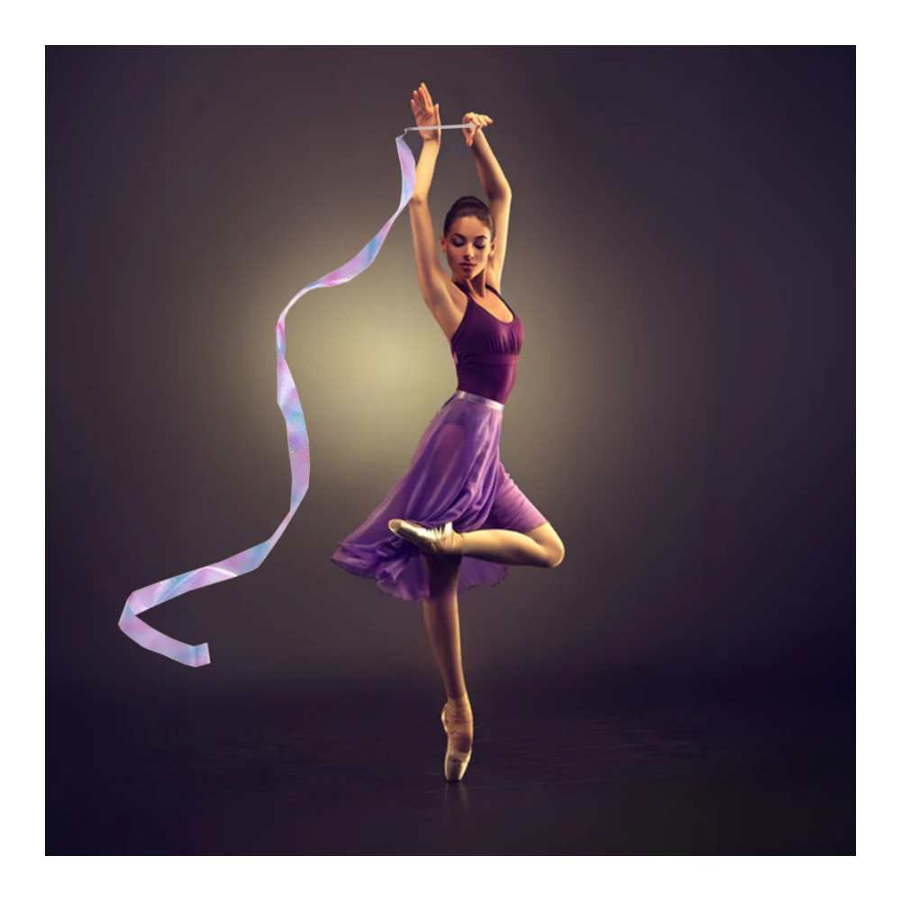 Gymnastics Ribbons Ruusuun sävytetyt, 2 kpl